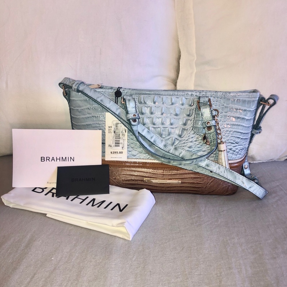 NWT Brahmin - Mini Asher - Sky Viognier